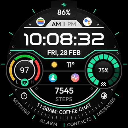 TVV Workout 3 Watch Face screenshot 10