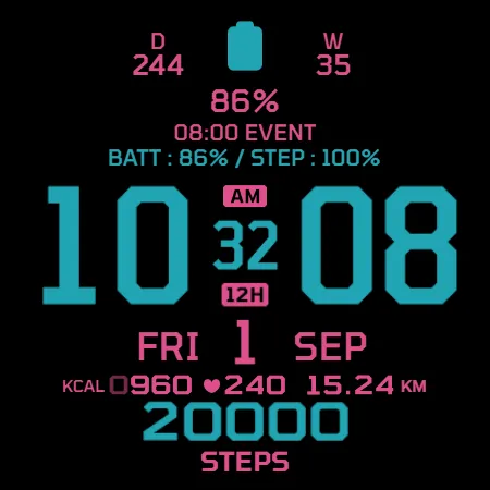 IWF AllNew Digi Pro watchface screenshot 23