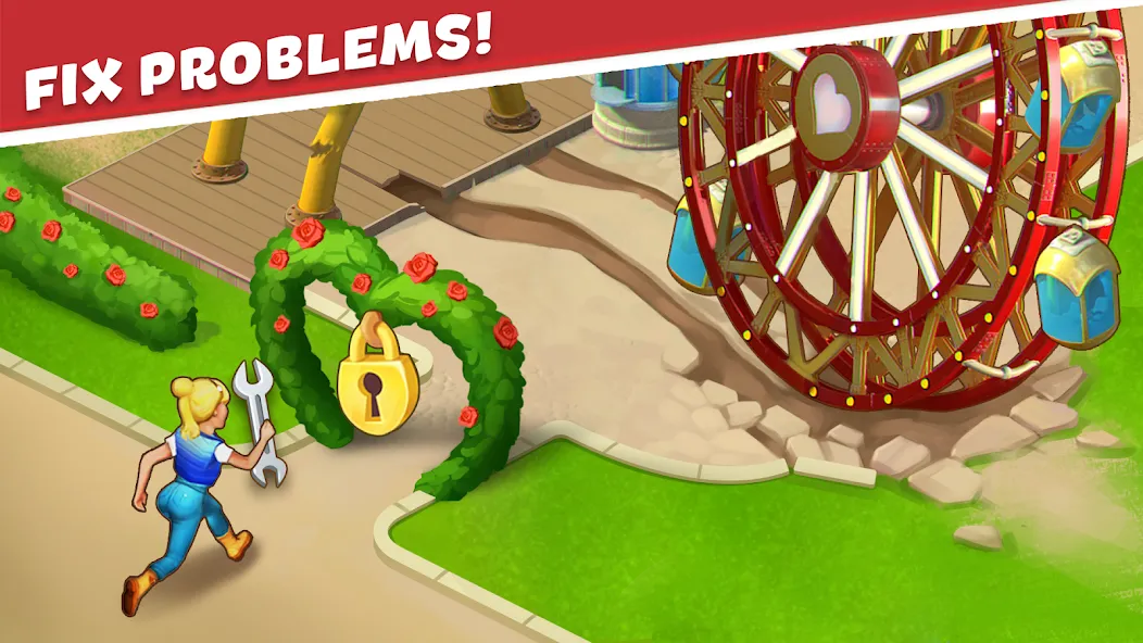Park Town:Match 3 with a story screenshot 4