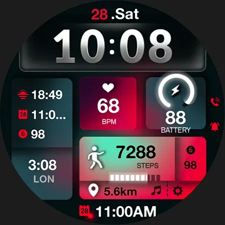 ML2U 241b Hybrid Watch Face screenshot 28