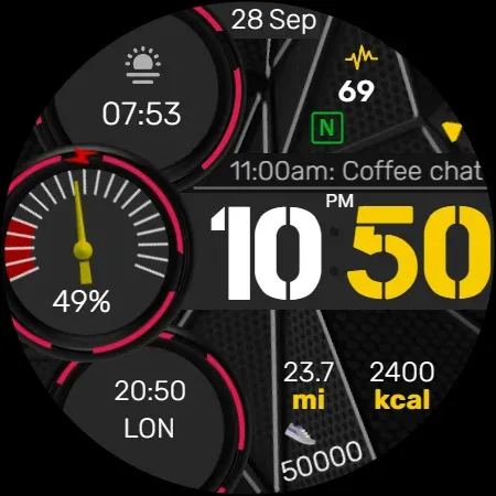 Info Watch Face crc035 screenshot 16