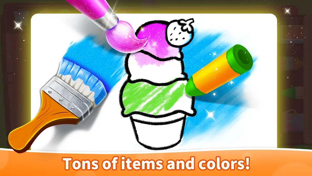 Baby Panda's Glow Doodle Game screenshot 4