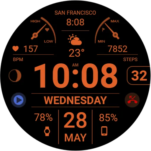 WFP 106 Information watch face screenshot 47