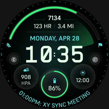 TKS 27 Kuro Watch Face screenshot 11