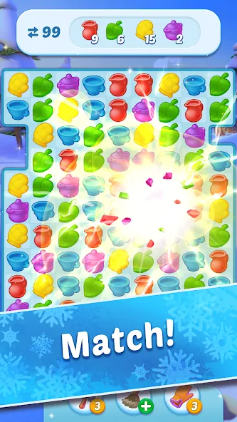 Coldscapes: My Match-3 Family screenshot 4