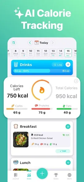 Nutrilio: Food Tracker, Macros screenshot 1