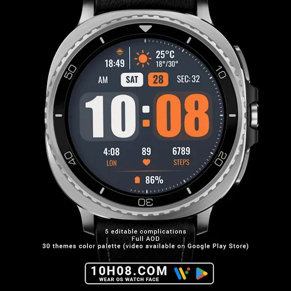 Watch face 10h08.com #145 screenshot 4