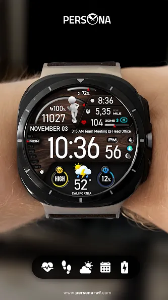 PER23 Platinum Watch Face screenshot 7