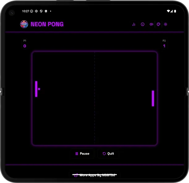 Neon Pong Master Offline Play screenshot 21