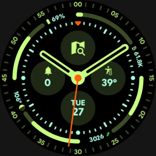 Pixel 3's Arcs Field Watchface screenshot 6