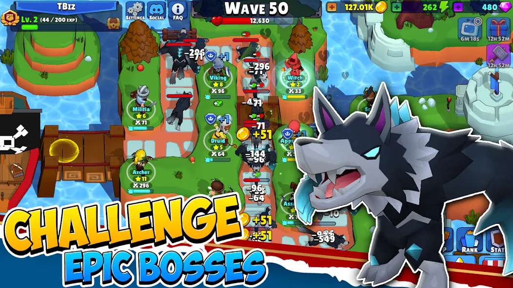 Idle Hero TD defensa de torres screenshot 8