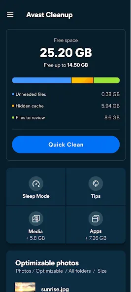 Avast Cleanup – Phone Cleaner screenshot 1