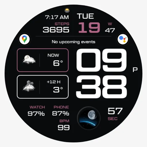 NW073: Digital watch face screenshot 9