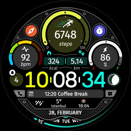 Circle Clock - Watch Face screenshot 28