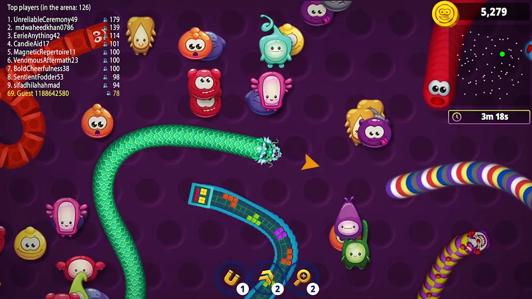 Worms Zone .io - Hungry Snake screenshot 5