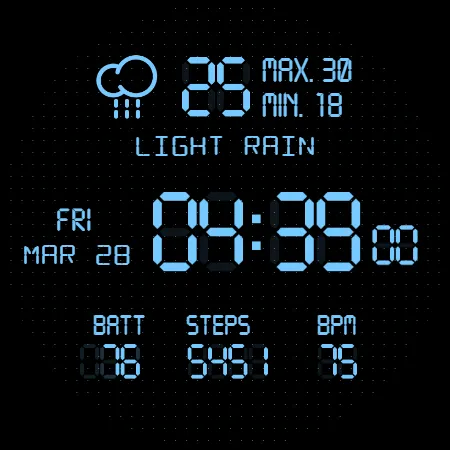 LCD Watch face screenshot 19