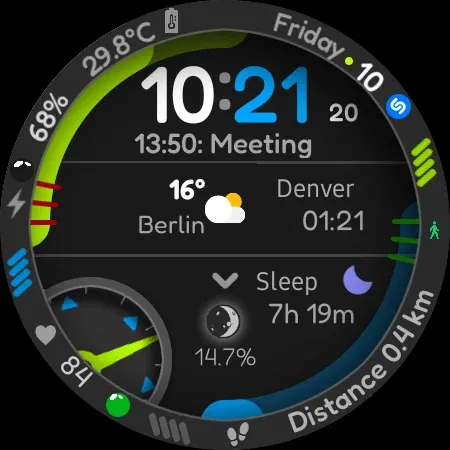 Digital Watch Face CUE115 screenshot 10