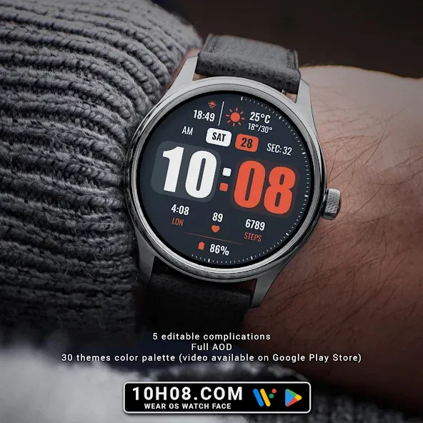 Watch face 10h08.com #145 screenshot 2