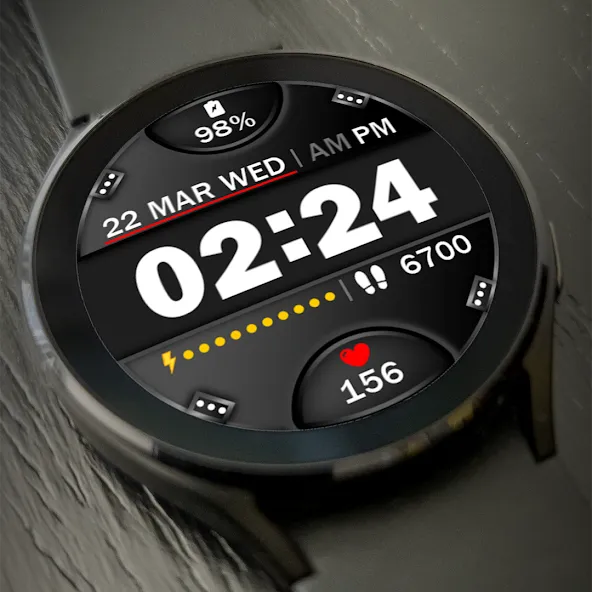Digital Watch Face Key 015 screenshot 2