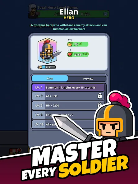 작은 전사들의 돌진: 타워 디펜스 screenshot 10