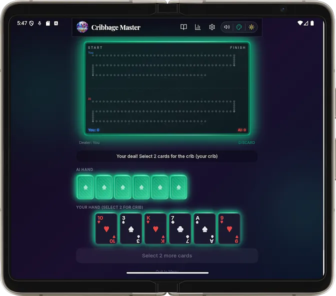Offline Cribbage Master Ai screenshot 20