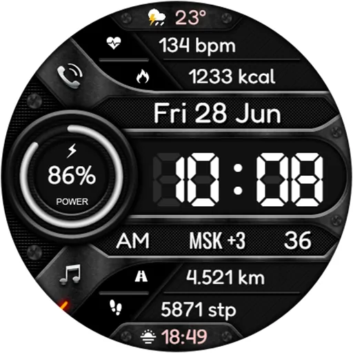 DIGI CORTEX Watch face screenshot 14