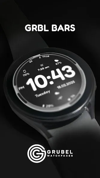 GRBL Bars Watchface screenshot 2
