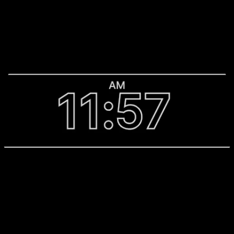 Black X Watch Face screenshot 9