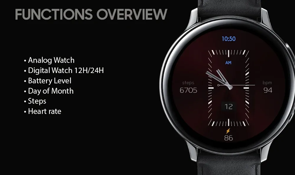 W-Design WOS006 - Watch Face screenshot 2