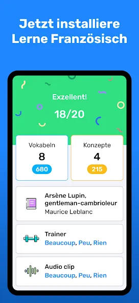 Wlingua - Lerne Französisch screenshot 8