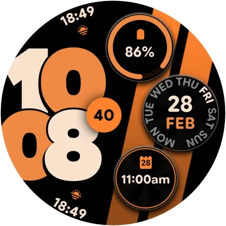 Sporty Pixel - Watch face screenshot 6