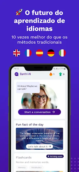 Synthi AI: Aprender Inglês screenshot 1