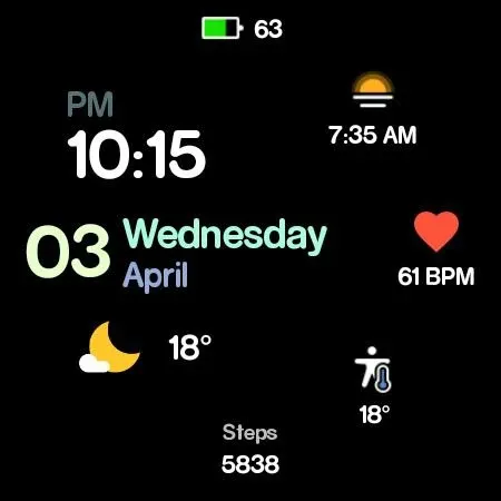 Jacknight - watch face screenshot 23