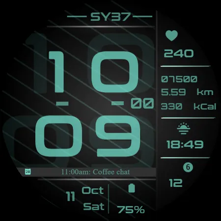 SY37 Watch Face for Wear OS screenshot 31
