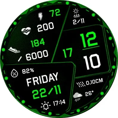 N-SPORT717 Digital Watch Face screenshot 14