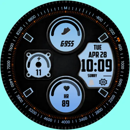 F7V5 - DIGITAL WATCH FACE screenshot 10