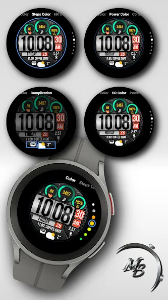Digital Watch Face MB365 screenshot 5