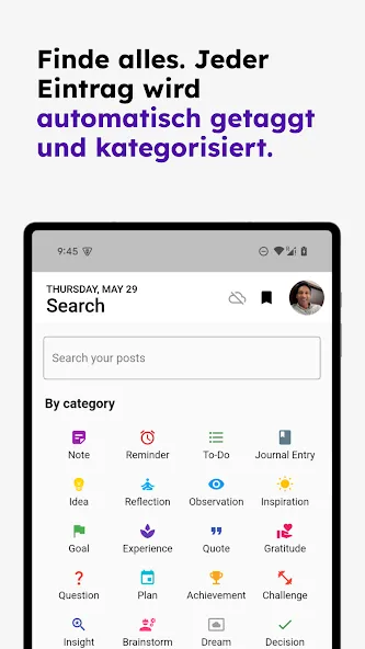 KI-Tagebuch Notizbuch Reflectr screenshot 16