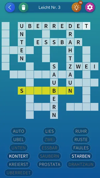 Kreuzgitter Worträtsel screenshot 1