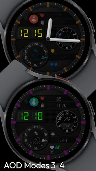 OD28 Titanium Watch Face screenshot 6