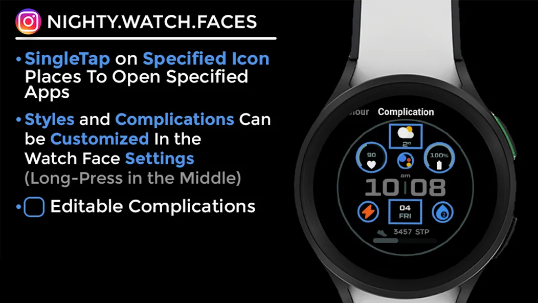 Night ver 16 - watch face screenshot 13