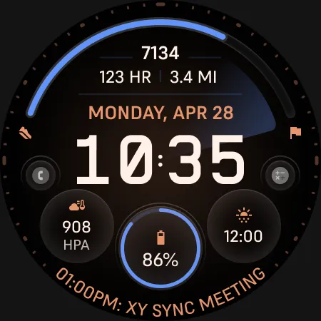 TKS 27 Kuro Watch Face screenshot 14
