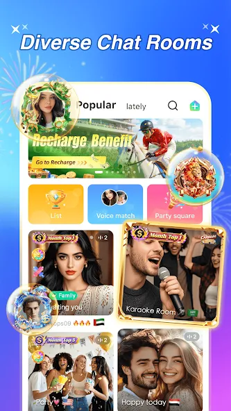 Wyak-Voice Chat&Meet Friends screenshot 1