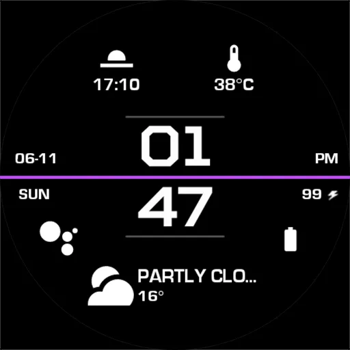 Night Beam - watch face screenshot 23