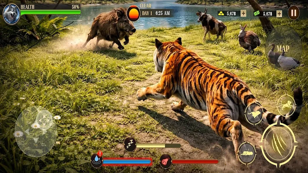 Wild Animal Survival Sim 3D screenshot 1