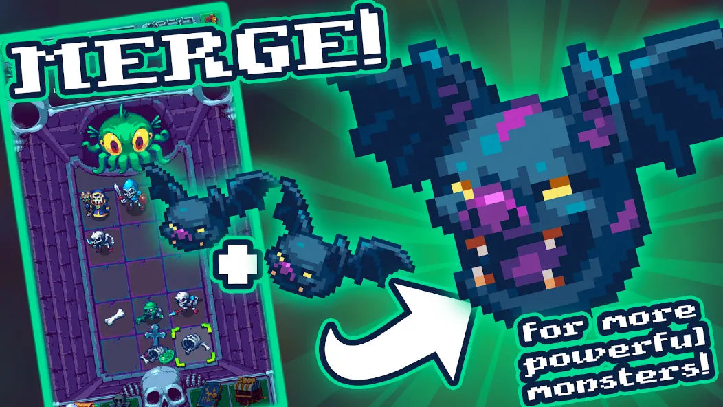 NecroMerger - Idle Merge Game screenshot 1