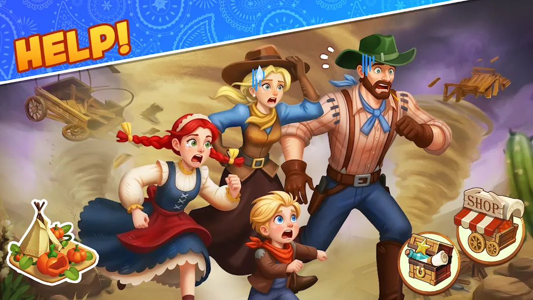 Westward Farm: Family Escape screenshot 1