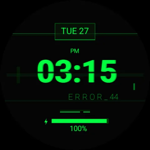 Digital Glitch - watch face screenshot 6
