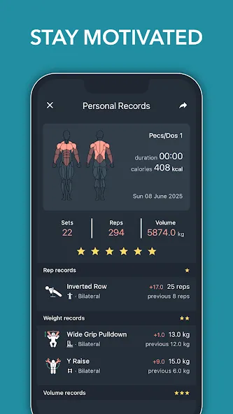Blast: Gym Workout Tracker Log screenshot 3