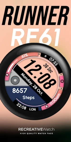 RE61 - Runner Watch Face screenshot 4